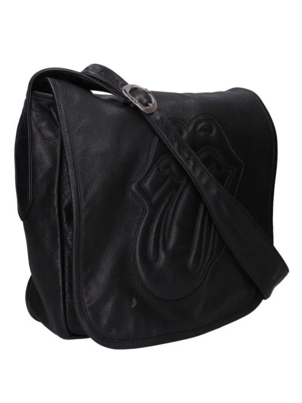 Chrome Hearts Mail Lip & Tan Logo Plate Leather Shoulder